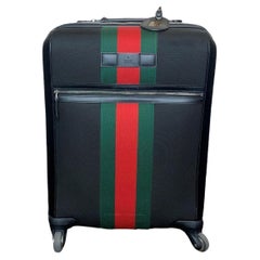 Gucci Techno Web Fabric Wheeled Carry-On Suitcase