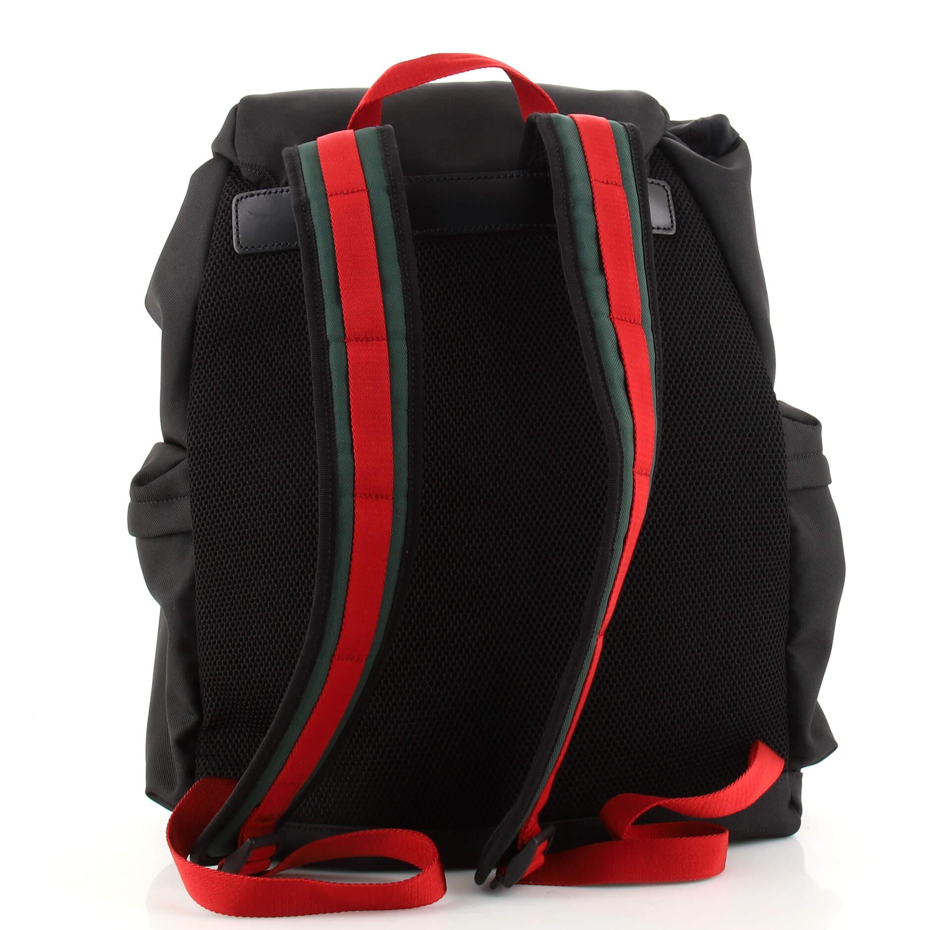 Gucci Techpack Backpack Embroidered Techno Canvas In Good Condition In NY, NY