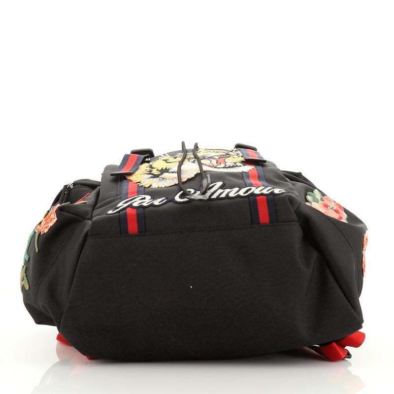 Gucci Techpack Backpack Embroidered Techno Canvas In Good Condition In NY, NY