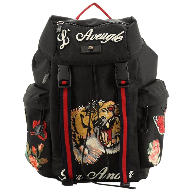 Gucci Techpack Backpack Embroidered Techno Canvas at 1stDibs