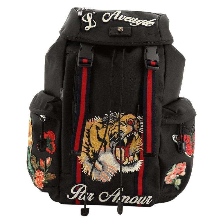 Gucci Techpack Backpack Embroidered Techno Canvas