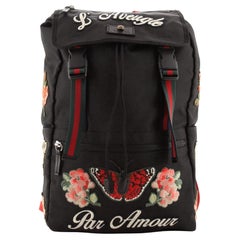 Gucci Techpack Backpack Embroidered Techno Canvas Small