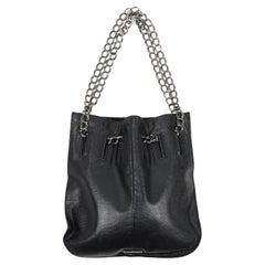 Gucci Textured Black Leather Shoulder Bag, circa S/S 2000
