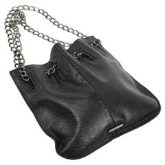 Gucci Textured Black Leather Shoulder Bag, circa S/S 2000