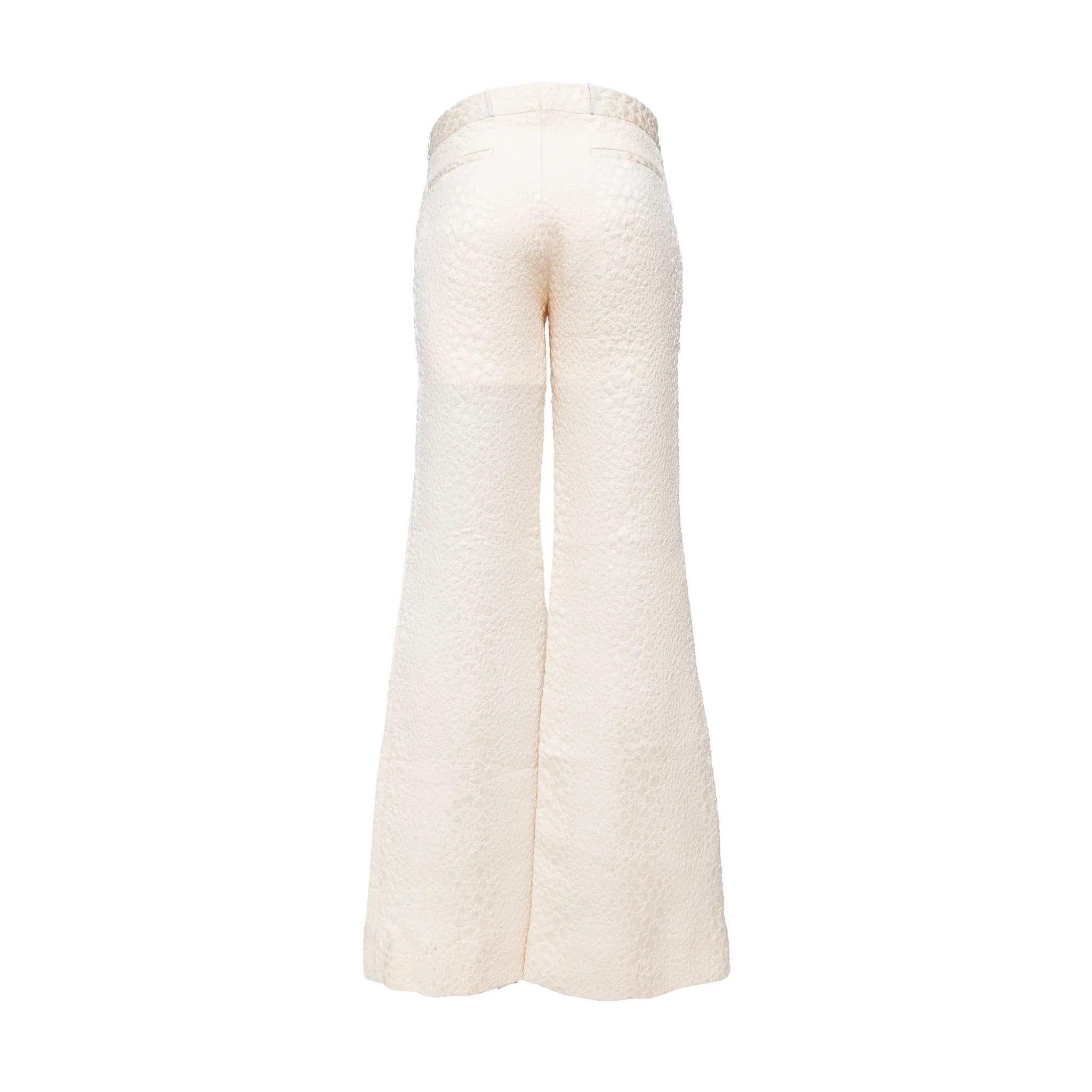 Gucci Strukturierte Hose - '10er (Beige) im Angebot