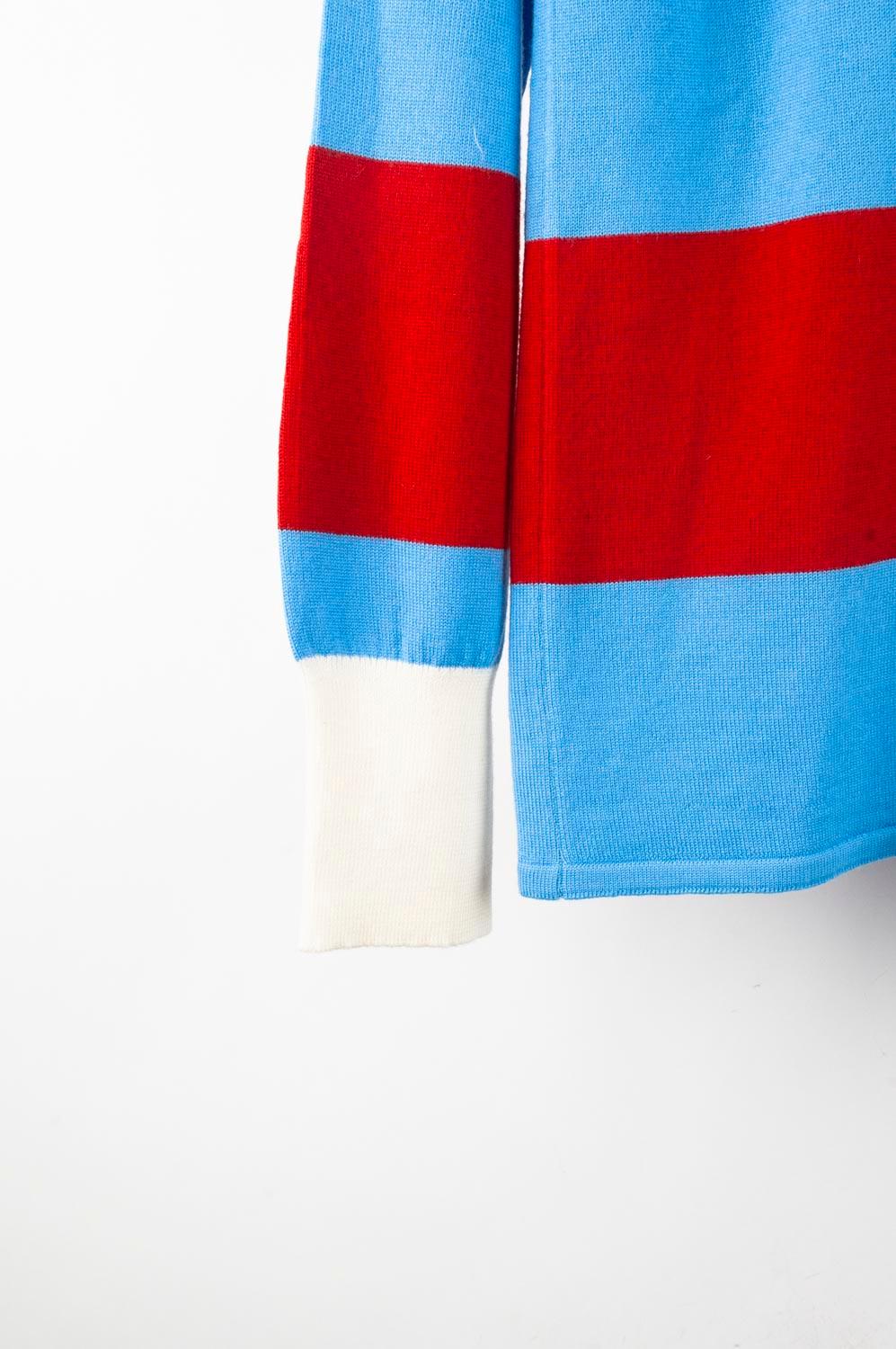 Gucci Thanatos Wool Rugby Men Sweatshirt Size M S519 In Excellent Condition In Kaunas, LT