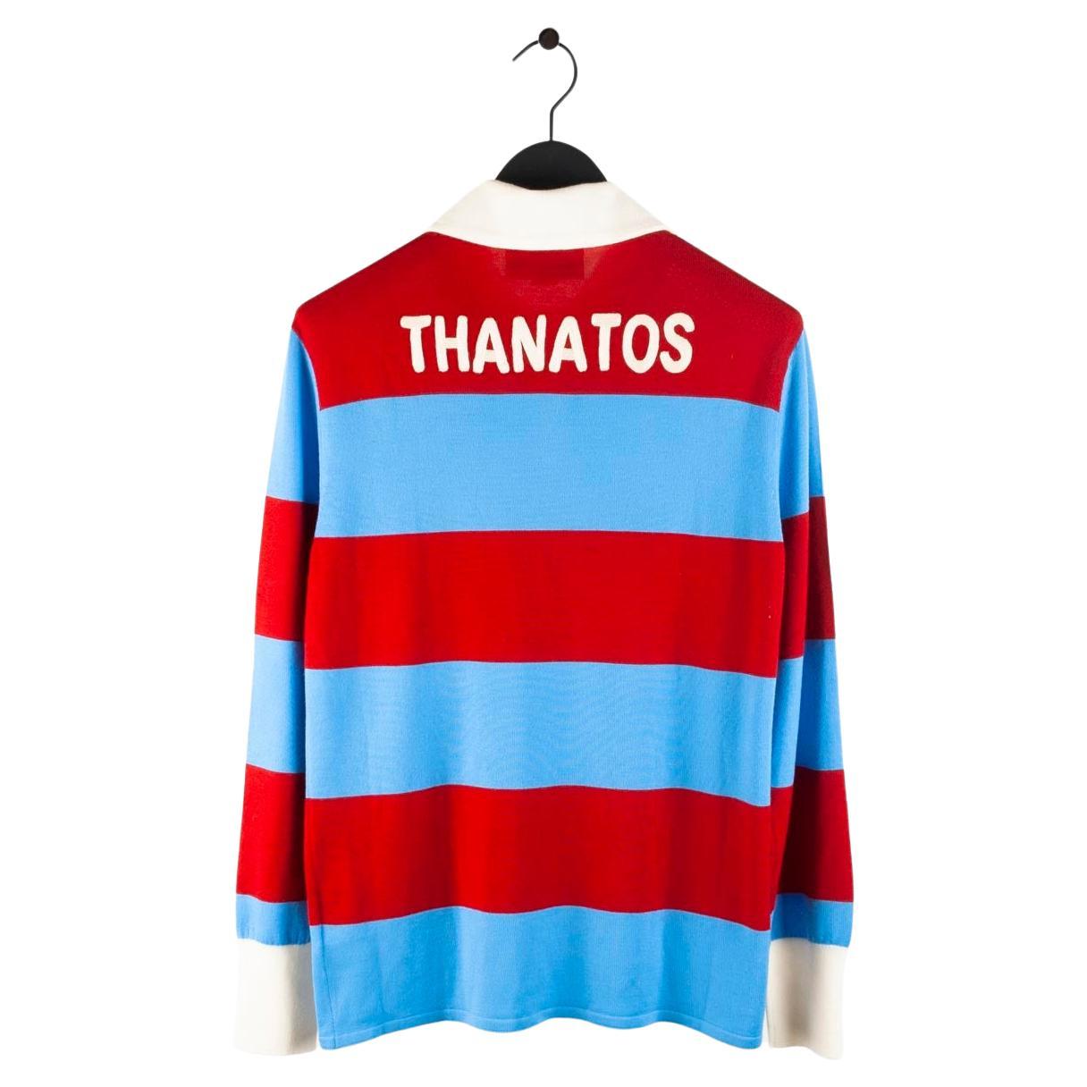 Gucci Thanatos Wool Rugby Men Sweatshirt Size M S519 For Sale