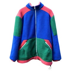 Used Gucci The North Face Edition Color Block Fleece Zip Jacket Size XL