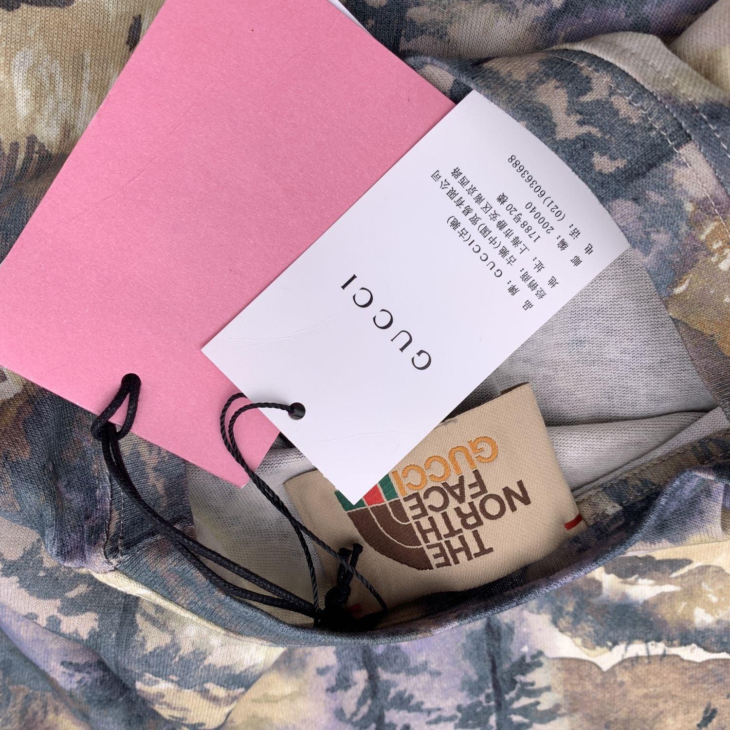 Gucci The North Face Edition Forest Camo T-Shirt aus Baumwolle Größe XXS für Damen oder Herren im Angebot