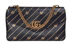 Gucci Thiara Double Shoulder Bag Printed Leather Medium