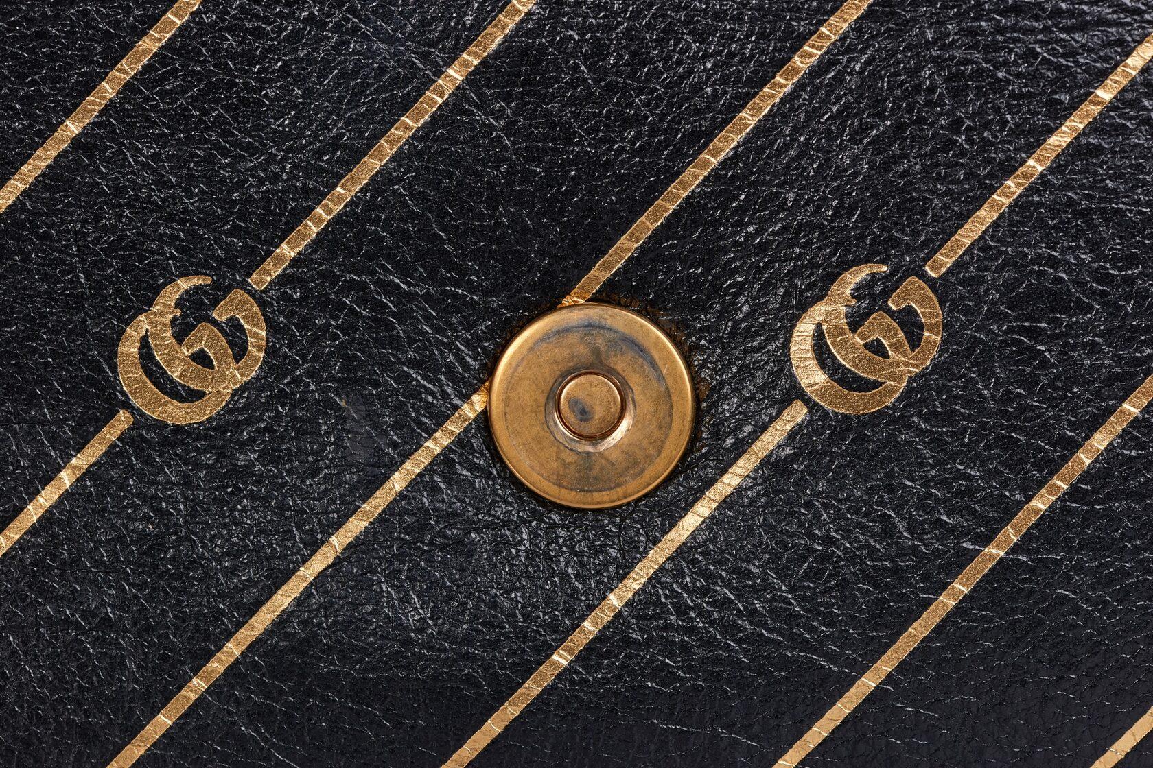 Beige Gucci Thiara Double Shoulder Bag Printed Leather Medium For Sale
