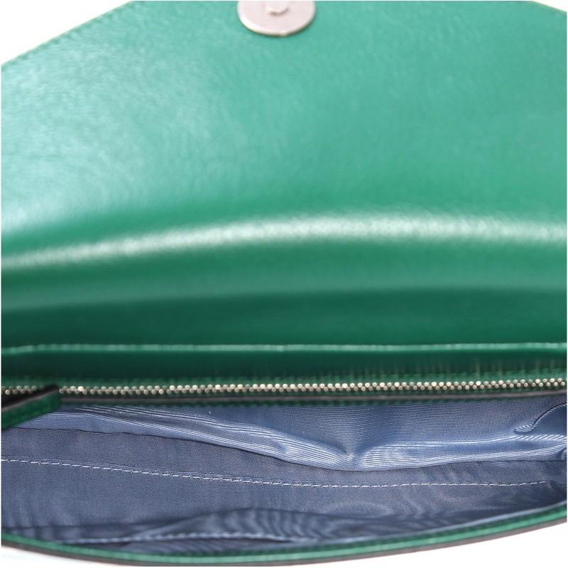 Blue Gucci Thiara Double Shoulder Bag Printed Leather Medium