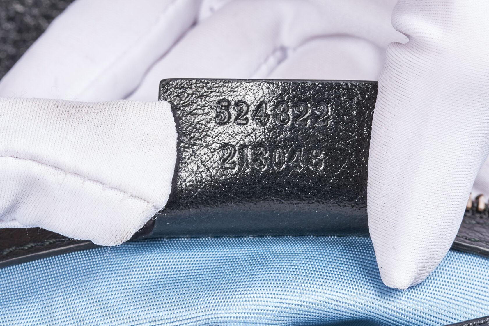 Gucci Thiara Doppel-Umhängetasche aus bedrucktem Leder Medium im Angebot 2