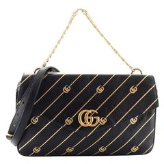 Gucci Thiara Double Shoulder Bag Printed Leather Medium