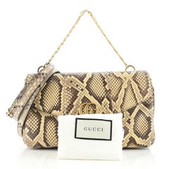 Gucci Thiara Double Shoulder Bag Python and Leather Medium