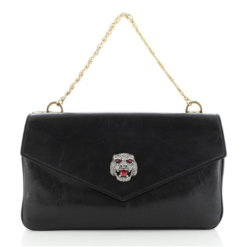 Beige Gucci Thiara Double Shoulder Bag Python and Leather Medium