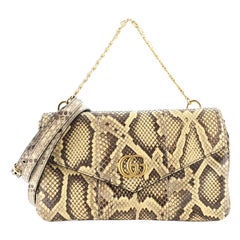 Gucci Thiara Double Shoulder Bag Python and Leather Medium