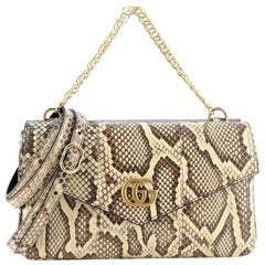 Gucci Thiara Double Shoulder Bag Python and Leather Medium