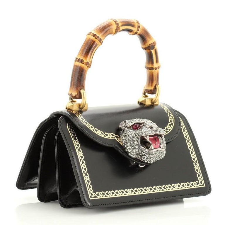 Gucci Thiara Top Handle Bag Frame Print Leather Small At 1stdibs