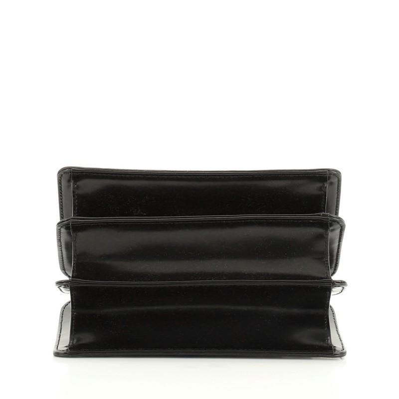Black Gucci  Thiara Top Handle Bag Frame Print Leather Small