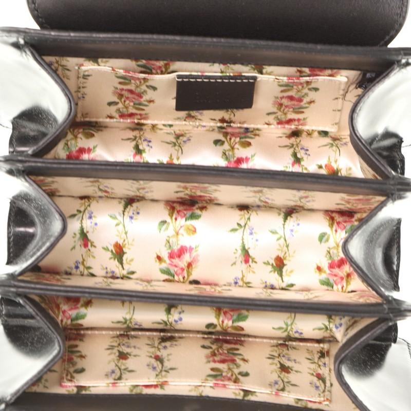 Gucci  Thiara Top Handle Bag Frame Print Leather Small In Good Condition In NY, NY