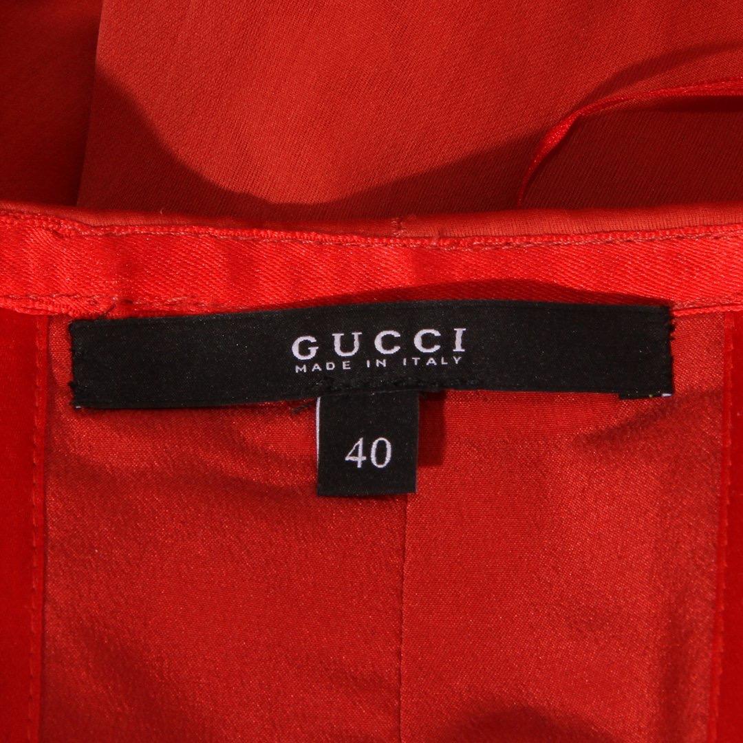 gucci ruffle dress