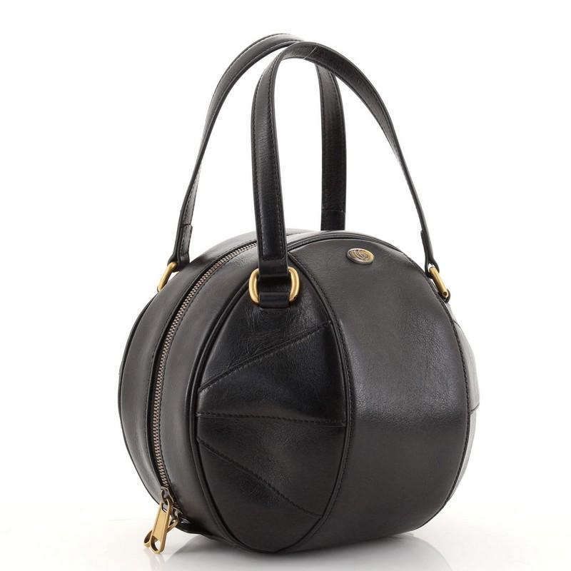 Condition: Excellent. Minor creasing on exterior, scratches on hardware.
Accessories: No Accessories
Measurements:
Designer: Gucci
Model: Tifosa Basketball Bag Leather Small
Exterior Material: Leather
Exterior Color: Black
Interior Material: