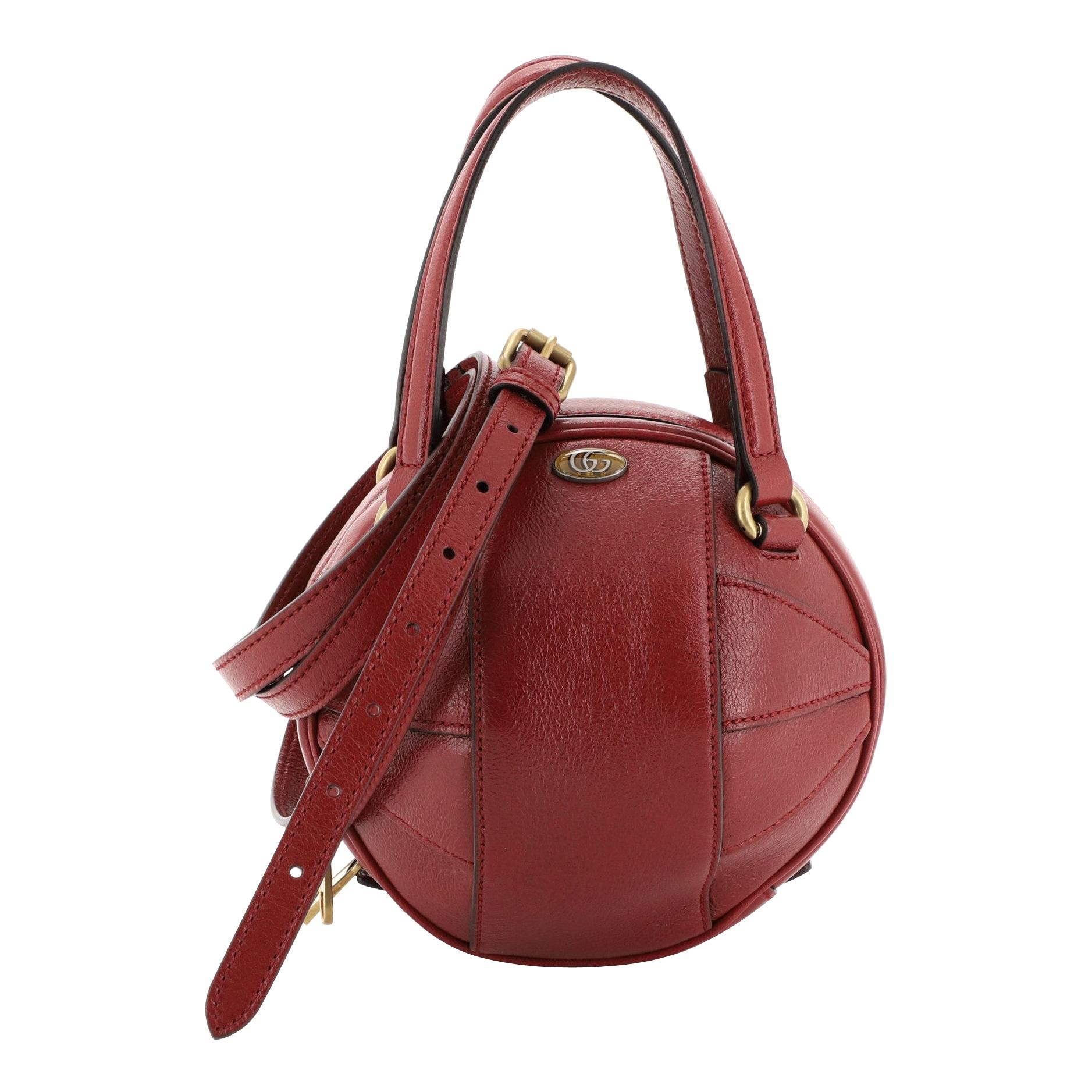 Gucci Tifosa Convertible Shoulder Bag Glazed Leather Mini 
