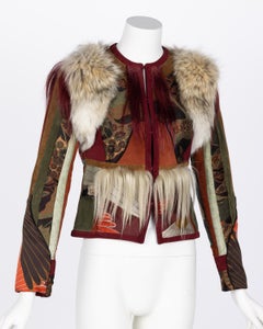 Gucci Tiger Embroidered Suede & Fur Jacket, 2015