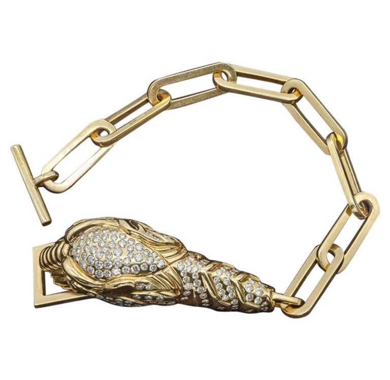 gucci tiger head bracelet