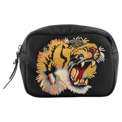 Gucci Tiger Messenger Bag Embroidered Techno Canvas Small