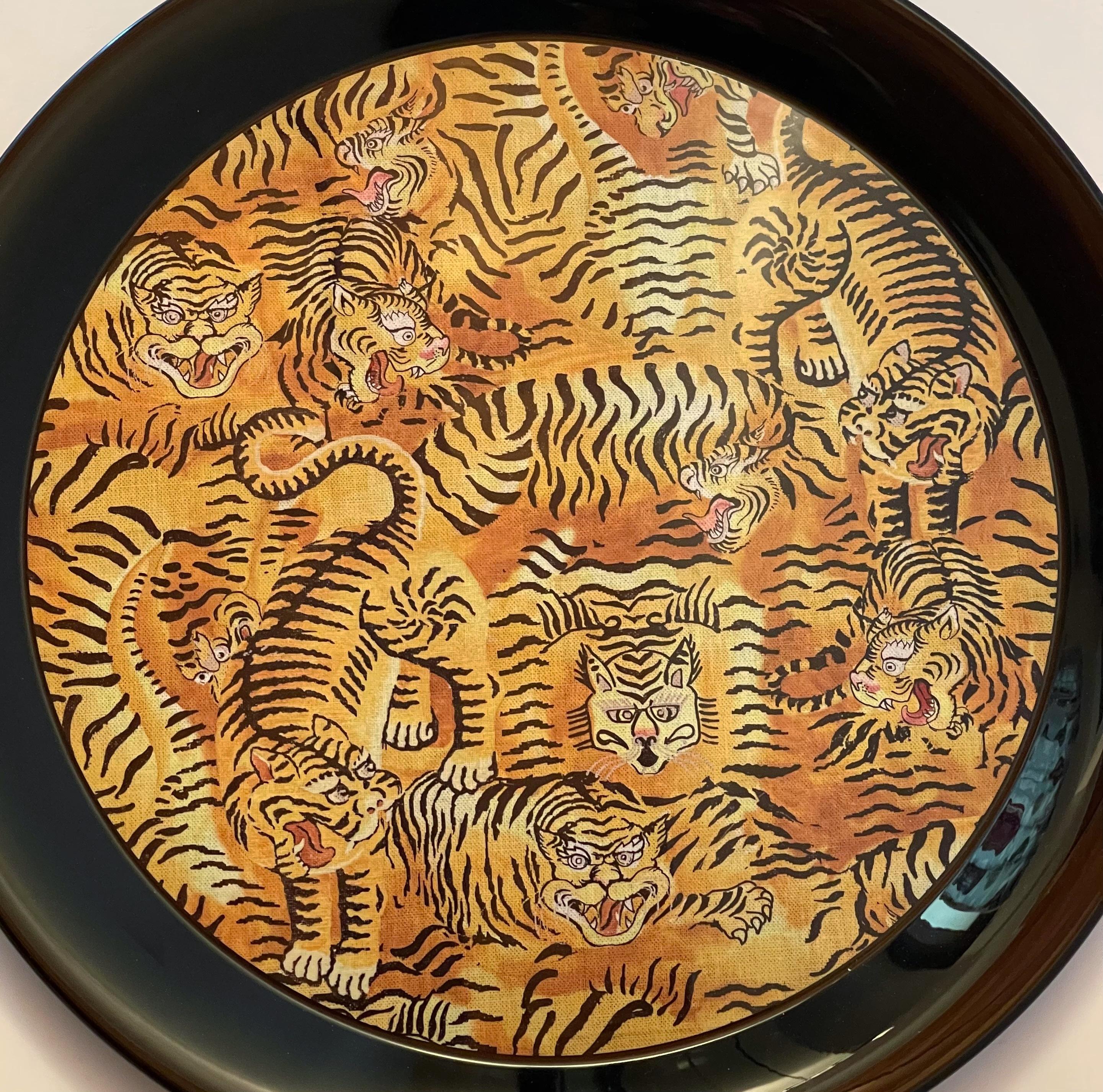 Italian Gucci Tigers Tray, 2 Available For Sale