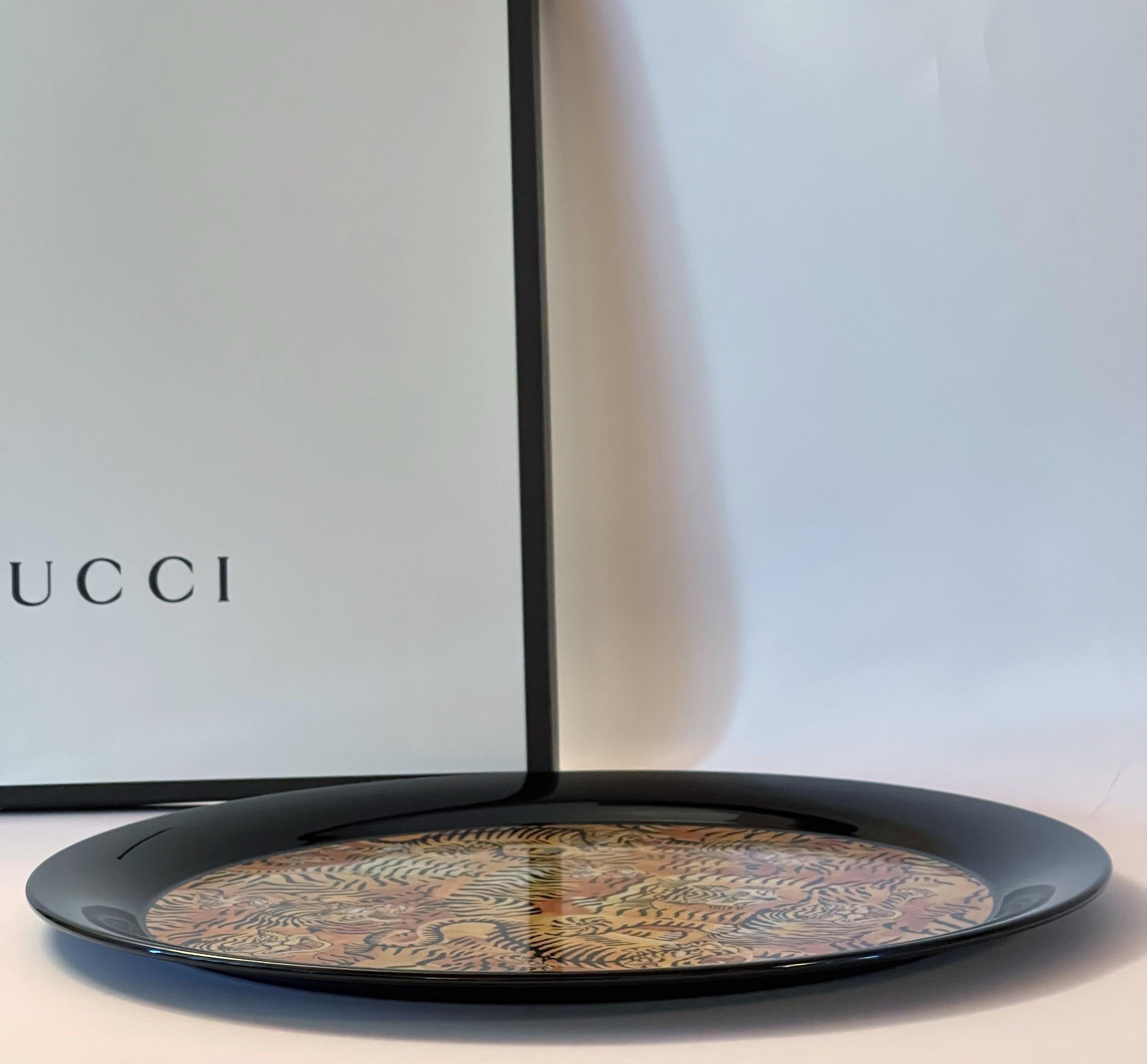 Metal Gucci Tigers Tray, 2 Available For Sale