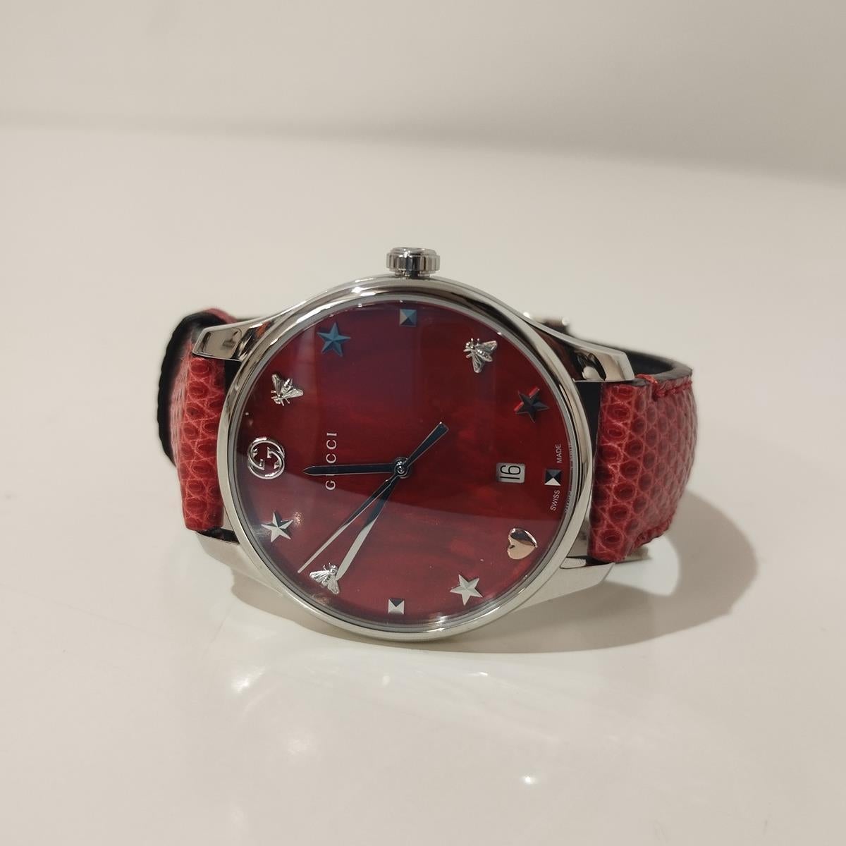 Women's Gucci Timeless Cherry Red Watch For Sale
