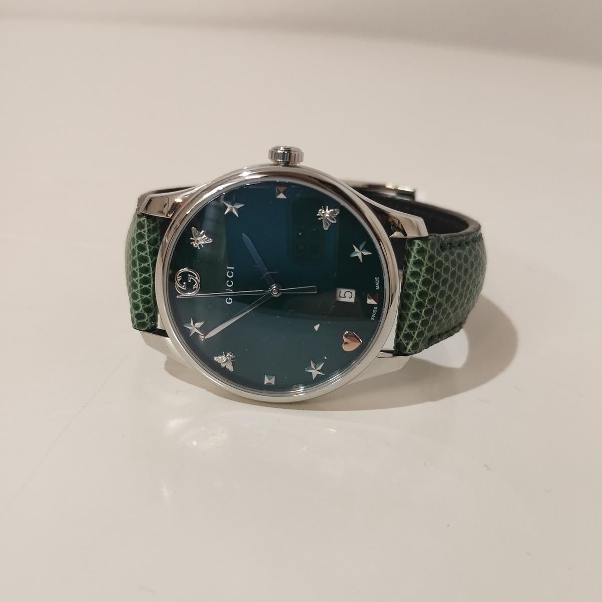 Gucci Timeless Green Watch  For Sale 2