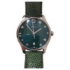 Gucci Timeless Grüne Uhr 