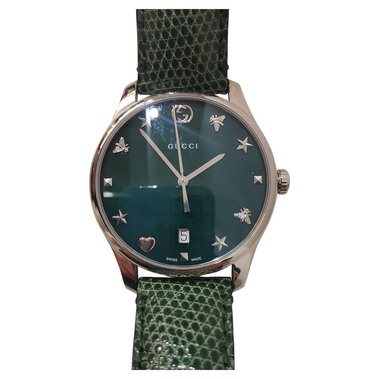 Gucci Timeless Green Watch  For Sale
