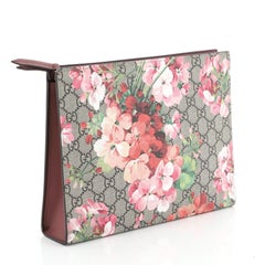 Gucci Toiletry Pouch Blooms Print GG Coated Canvas Large