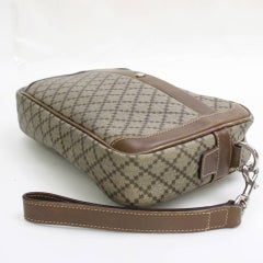 Gucci Toiletry Pouch Diamante Monogram 867160 Brown Canvas Clutch