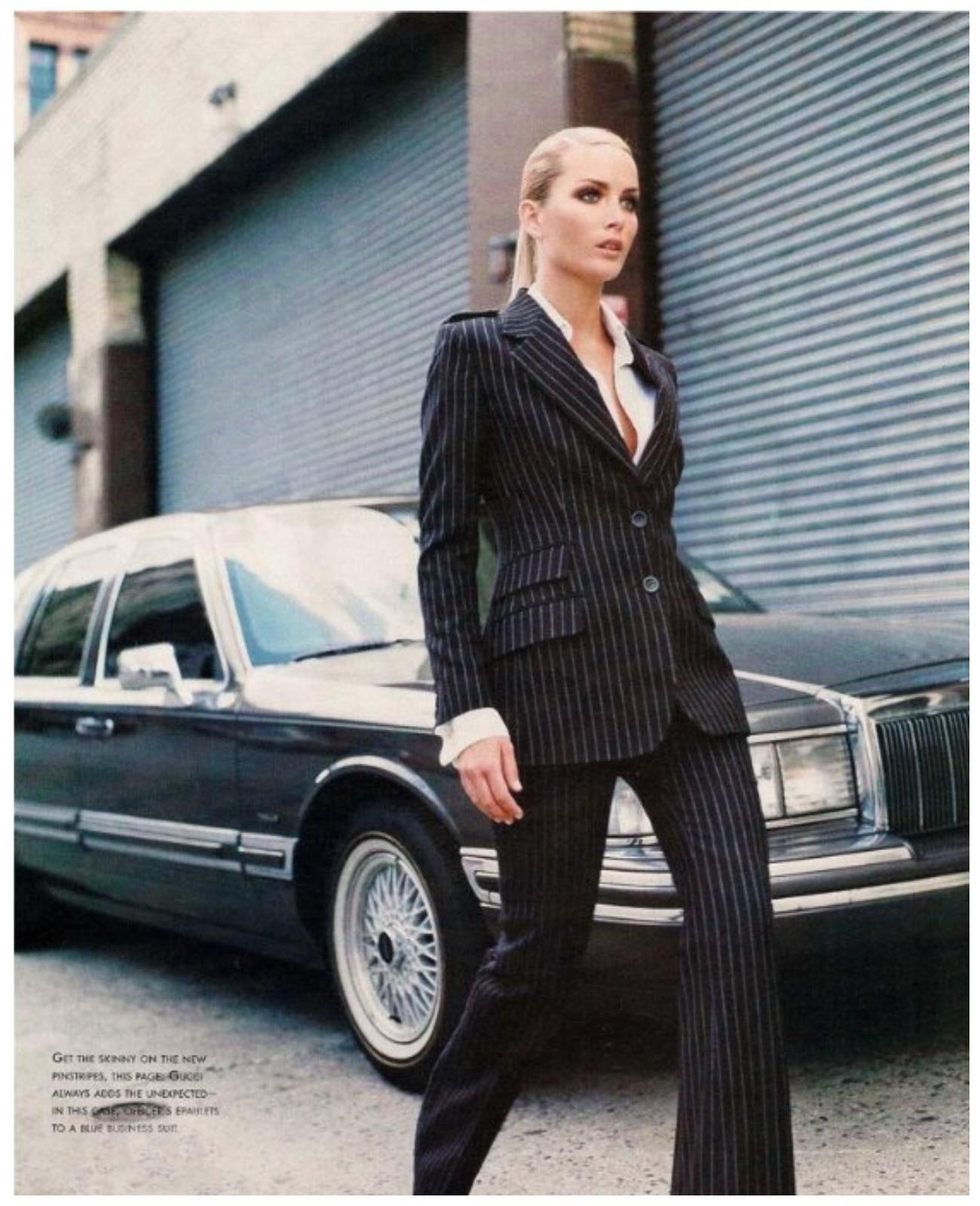 F/A 1996 Gucci & Tom Ford  fall / winter blazer jacket 44 it In Good Condition For Sale In Алматинский Почтамт, KZ
