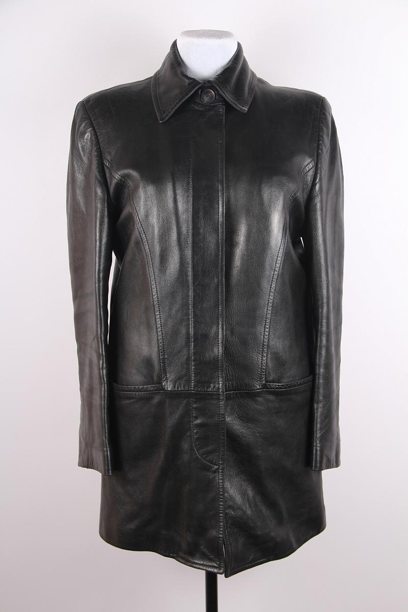 Donna Gucci Tom Ford 1997 Cappotto in pelle con pelliccia in vendita