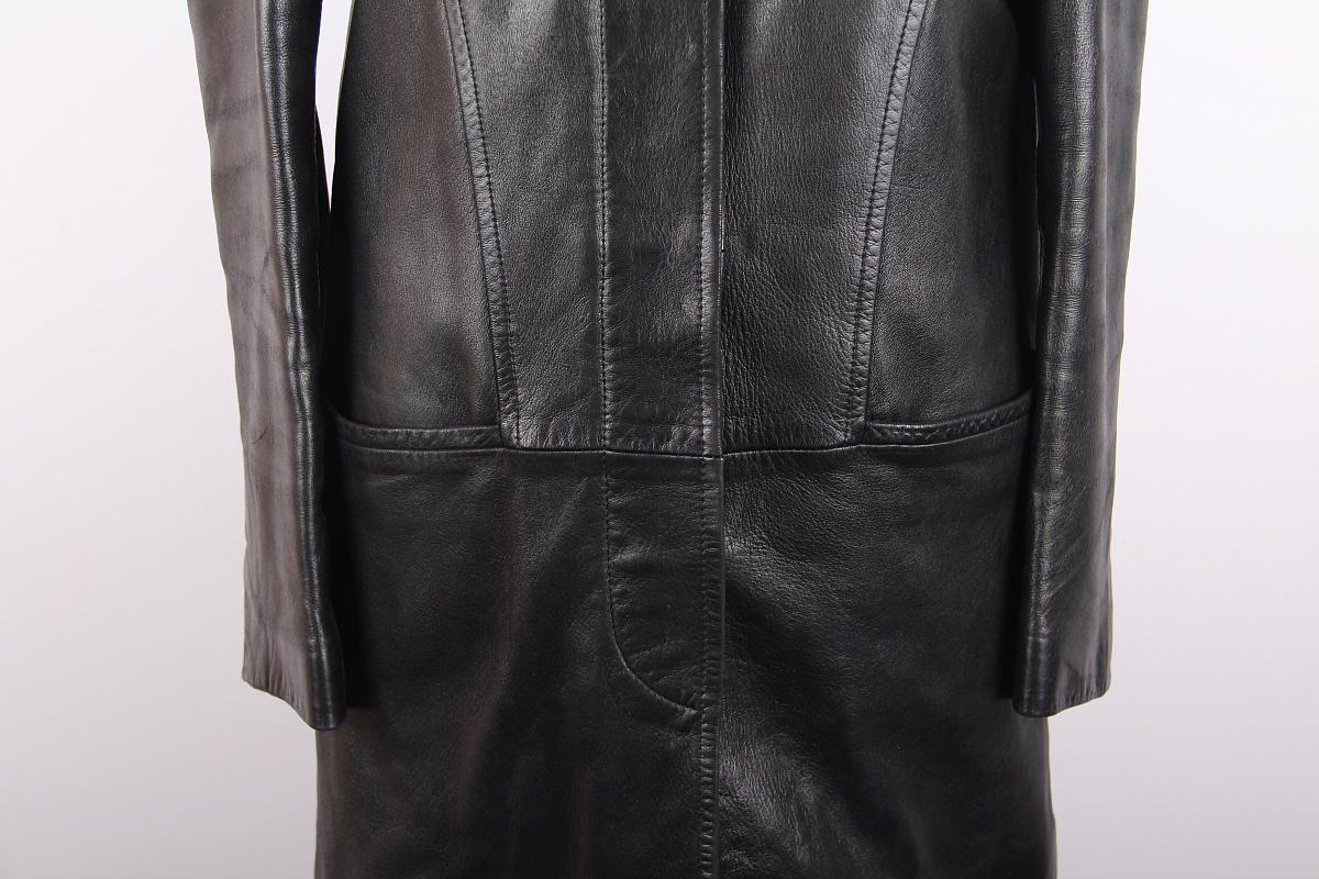 Gucci Tom Ford 1997 Cappotto in pelle con pelliccia in vendita 1