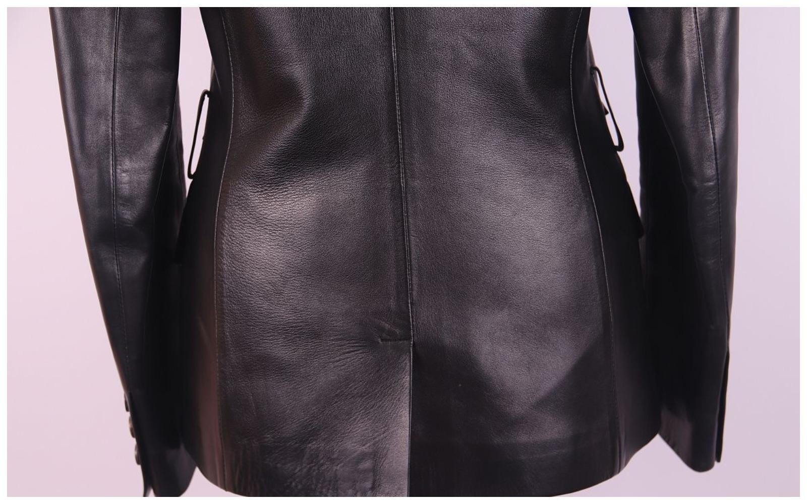 Giacca in pelle Gucci Tom Ford 1998 in vendita 3