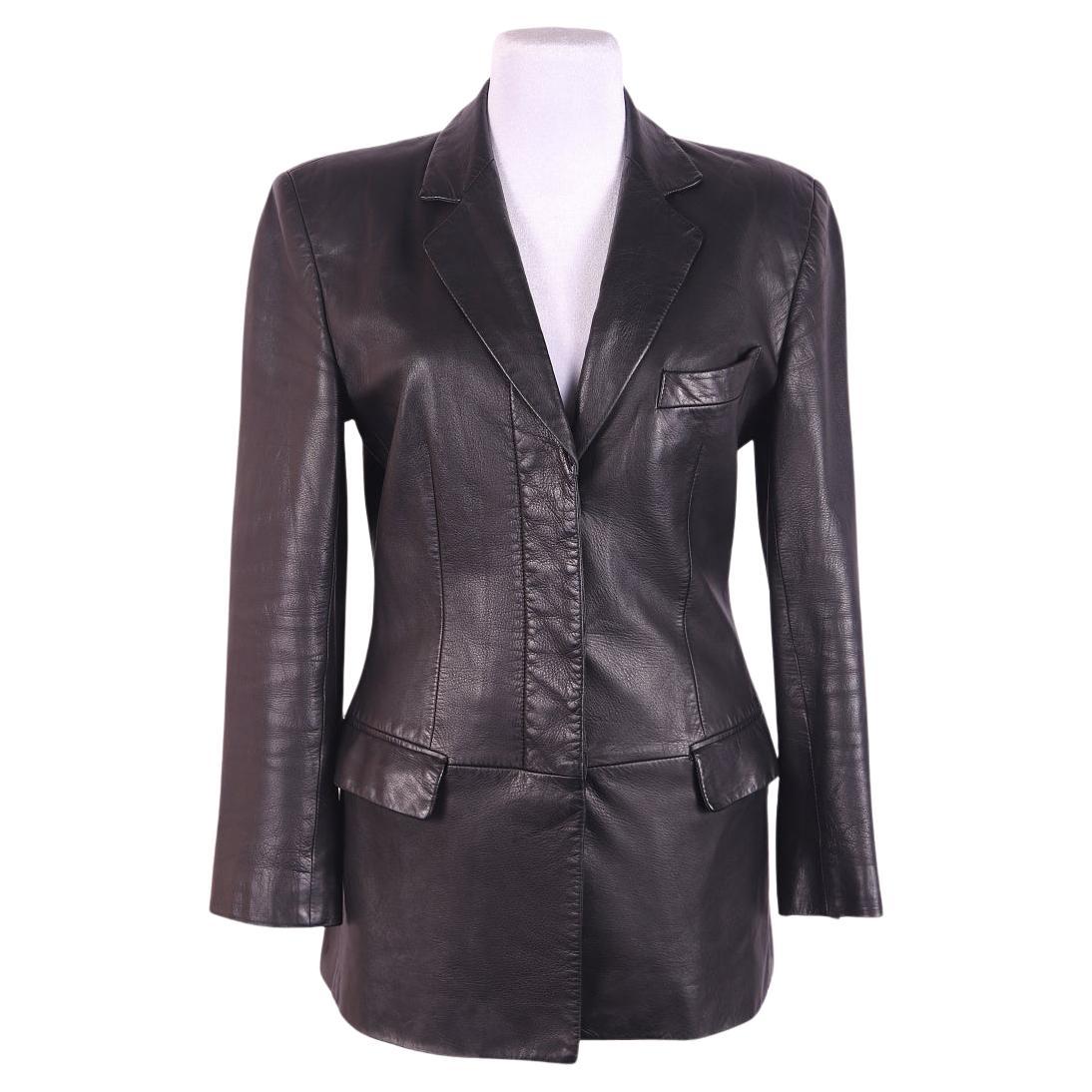 Giacca in pelle Gucci Tom Ford 1998