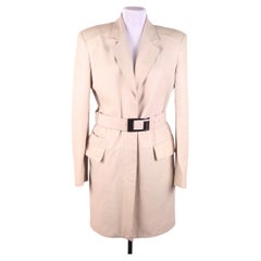 Gucci Tom Ford 1998 Vintage Leather Coat / Italy / Size 42