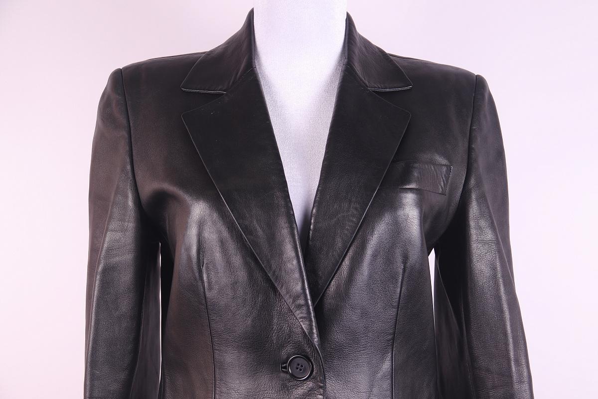 Black Gucci Tom Ford 1999 Leather Jacket For Sale