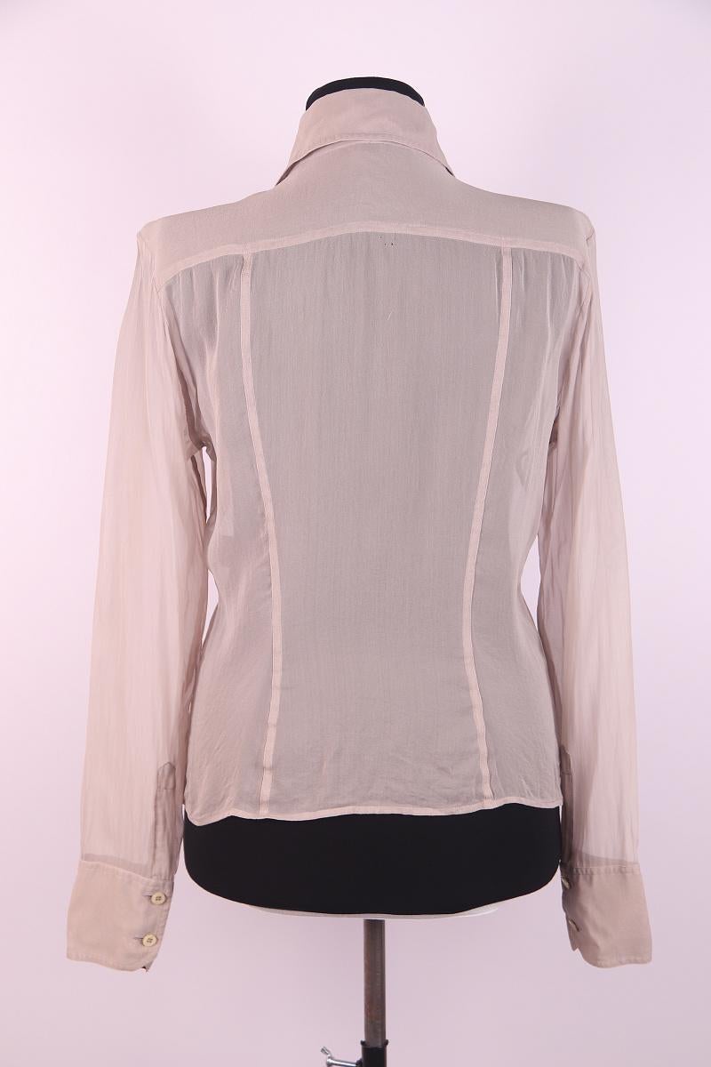 Brown Gucci Tom Ford 1999 Silk Shirt