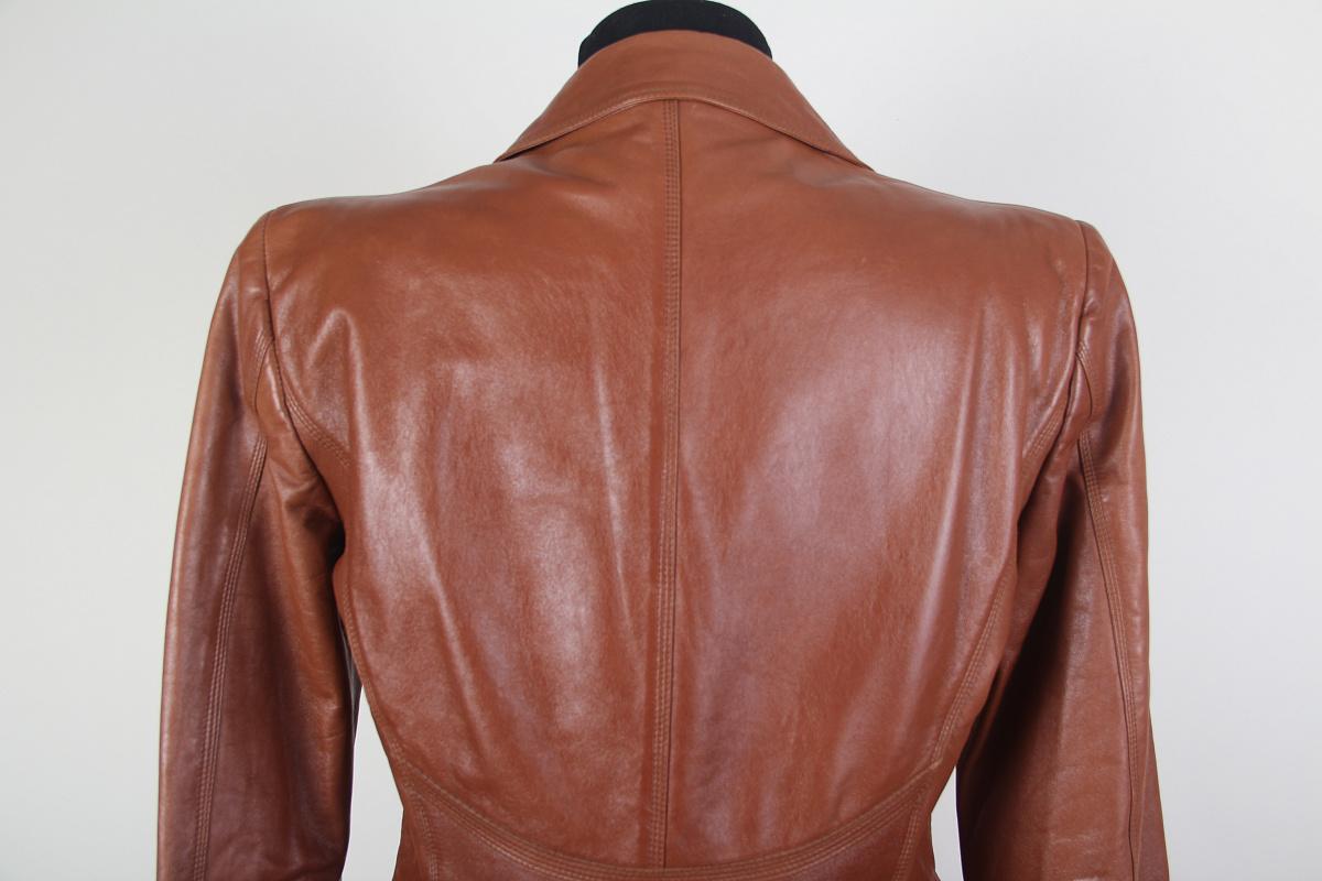 Brown Gucci Tom Ford 2003-2004 leather jacket