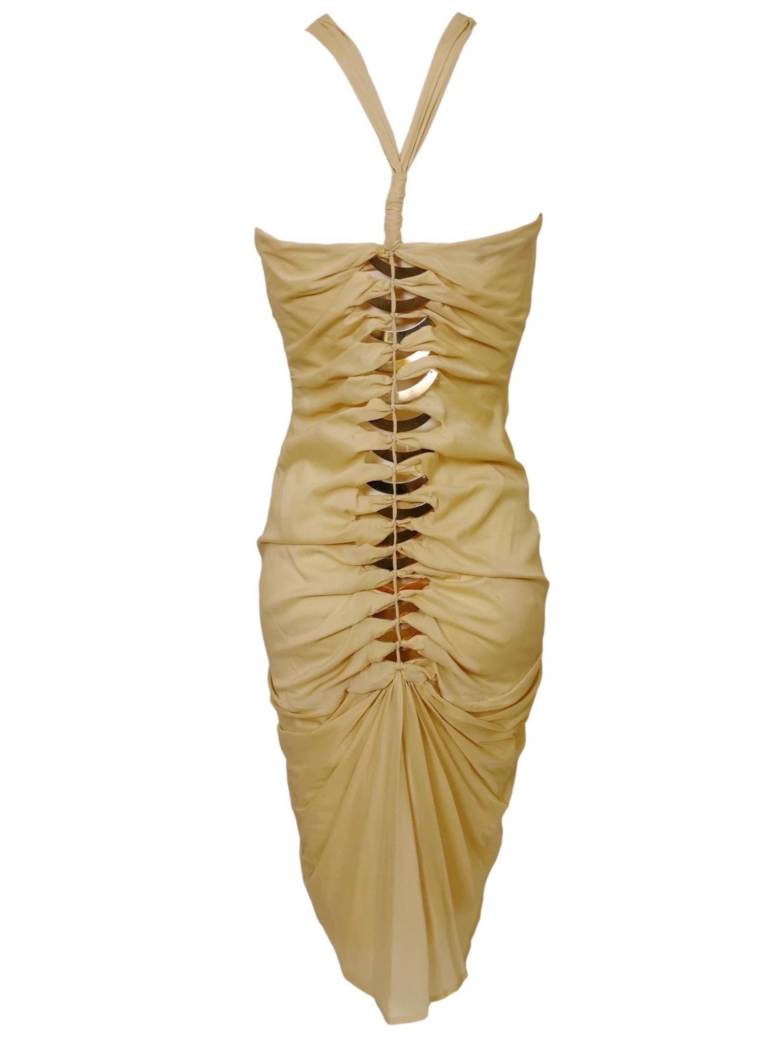 Gucci Tom Ford 2004 Draped Silk Dress 1