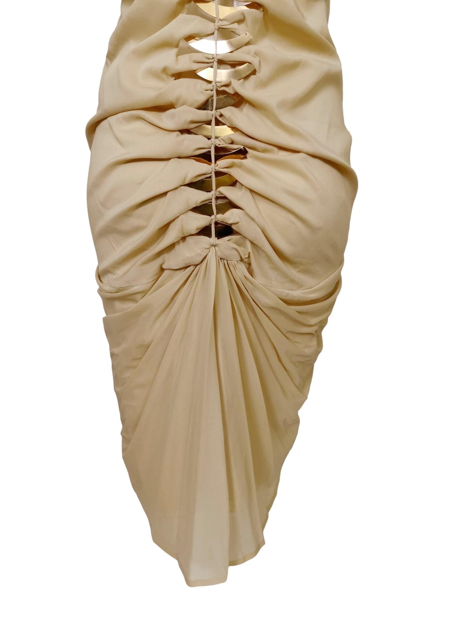 Gucci Tom Ford 2004 Draped Silk Dress 2